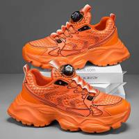 Logotipo de Dropshipping para correr para hombres, plataforma gruesa y transpirable, zapatos deportivos informales para caminar para hombres - details 5