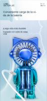 Ventilador De Mano portátil 3 en 1 con USB, Ventilador Pequeño Recargable A Pilas con Banco De energía, para Viajes - details 8