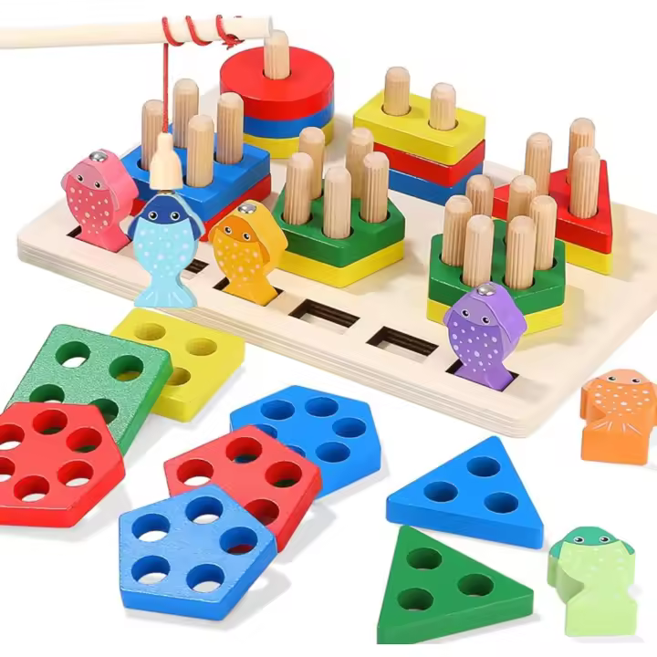 Juguetes Educativos Montessori Set de Construcción 2 en 1 Regalo de Cumpleaños Ideal para Niños de 1 a 3 Años - 1