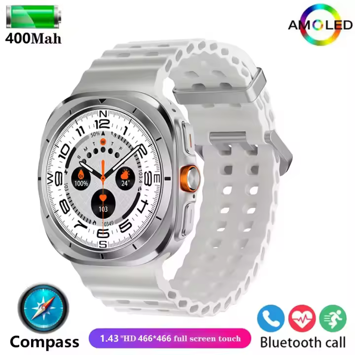 Reloj inteligente Z7 Ultra de 47mm para deportes al aire libre, pantalla AMOLED HD, frecuencia cardíaca, llamada Bluetooth, brújula GPS, reloj inteligente - 1