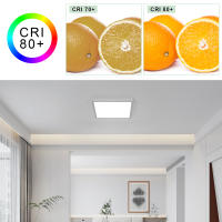 Goeco Lámpara LED de Techo 36W, 3240LM, ABS, 6500K Blanco Frío, Iluminación Nórdica para Sala, Dormitorio, Cocina Montaje Semi-Flush - details 3