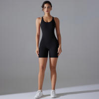 Hamidou-Conjunto de Yoga con espalda descubierta para mujer, Body de Fitness de alta elasticidad, ropa de gimnasio deportiva, Top corto de Fitness, Shockpro - details 13