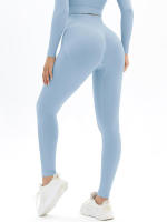 Pantalones de Yoga sin Costuras para Mujeres Leggings Deportivos de Cintura Alta - details 35