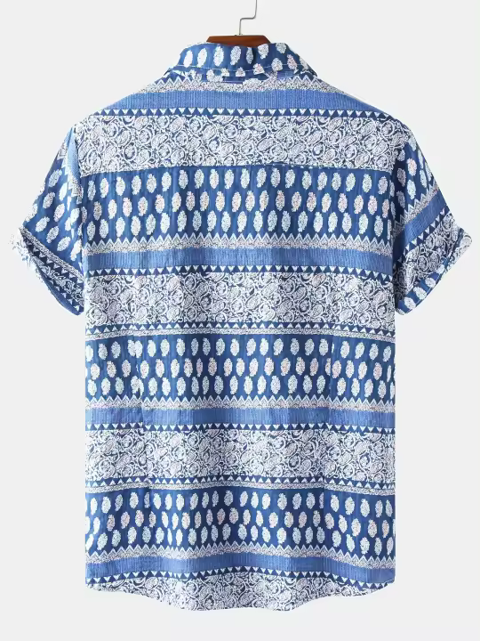 Camisas delgadas hawaianas para hombre, Verano - 1