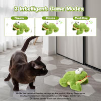 Juguete Inteligente para Gatos Rana de Plegado Interactiva Ejercicio de Caza para Gatos Interior - details 4