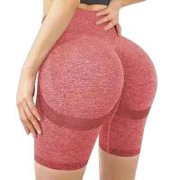 Pantalones cortos de yoga para mujer, shorts deportivos sin costuras, push up, ropa deportiva para gimnasio, 2025 - details 2