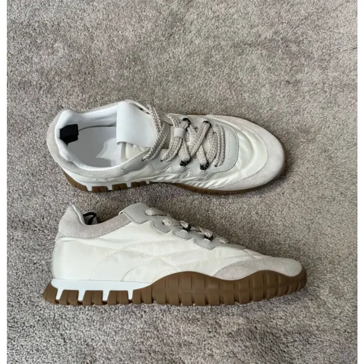 Nuevo estilo retro cabeza redonda hacer viejo encaje de zapatos de entrenamiento de las mujeres versátil casual Gump zapatos zapatos de tabla - 1