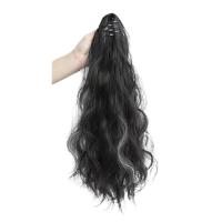 Peluca de cola de caballo con clip de permanente de maíz, extensión de cola de caballo, cola de caballo corta ondulada y rizada ombre, postizo de cola de caballo con clip esponjoso para mujeres - details 12