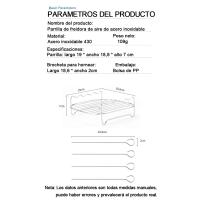 Conjunto de Parrilla para exteriores con Pinchos,Rejilla para Freidora de Aire Cuadrada,Soporte para Barbacoa de Acero Inoxidable - details 1