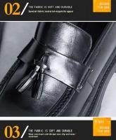 Zapatos de vestir de diseñador para hombre, zapatos casuales de cuero de fibra ultrafina: cabeza alta, fácil de usar, aumento de altura, nuevo estilo grande - details 7