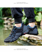 Nuevos zapatos de senderismo para hombre, zapatos de viaje de senderismo transpirables de malla, zapatos de campo traviesa para exteriores, zapatos deportivos de ciclismo de montaña - details 15