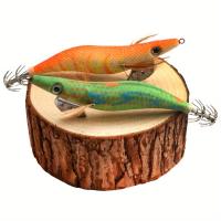 Señuelos De Pesca Artificiales, Plantilla De Calamar, Anzuelo De Madera, 10 Piezas - details 3