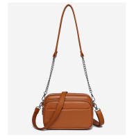 Mini Bolso Cuadrado de Cuero con Doble Correa y Cadena Ajustable - details 3