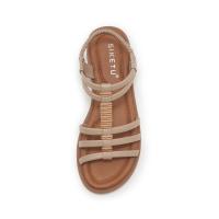 Sandalias de mujer zapatos planos - cómodo verano elegante casual elástico tobillo slip on playa caminar sandalia - details 24