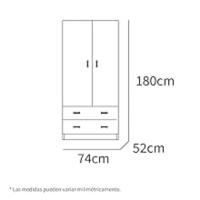 3519-6083-Armario Turín 2p2c alambrico cerrado