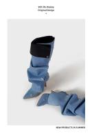 Nuevas botas de piel negras para mujer con punta cuadrada y suela gruesa - details 12