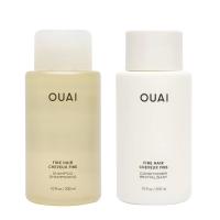 OUAI Set Champú y Acondicionador de Sulfato para Cabello Fino Hecho con Queratina, Raíz de Malvavisco, Manteca de Karité, Aceite de Aguacate - Sin - details 0