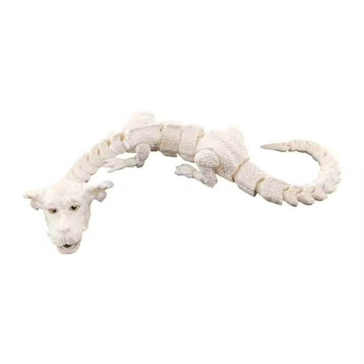 Figura de dragón de la suerte impresa en 3D, juguete de dragón chino hecho a mano móvil, modelo de dragón de simulación único realista - 1