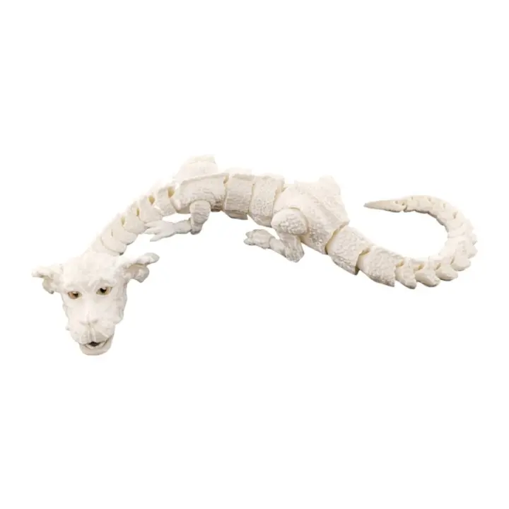 Figura de dragón de la suerte impresa en 3D, juguete de dragón chino hecho a mano móvil, modelo de dragón de simulación único realista - 1