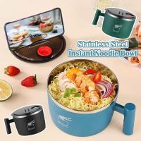 Cuenco de Ramen de Maple inoxidable, Cuenco de Ramen rápidamente de 1200ML, Cuenco de gran capacidad Seguro de Doble Capa para fideos instantáneos, Cuenco de cocina - details 2