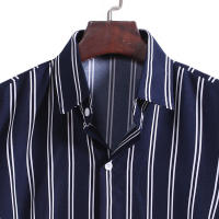 Camisa informal a rayas de manga corta para hombre, TW30, estilo europeo, novedad de verano 2020 - details 7