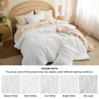 Bedsure-Juego de edredones bohemios, conjunto de cama con bordado elegante y desgastado, suave, Jacquard, Twin, Full, Queen y King - details 12