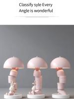 Adornos de lámparas de mesa de conejo, lámparas de noche ligeras en el dormitorio de la Sala de estar, decoración del hogar - details 10