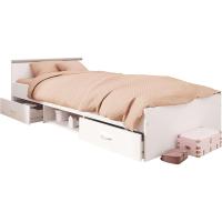 Cama Village 2 cajones 1 Hueco Color Blanco y Gris Dormitorio habitación Infantil 90x200 cm - details 7