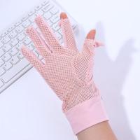 Conducción de malla elástica transpirable seda de hielo guantes de conducción de verano mitones guantes de protección solar con pantalla táctil - details 27