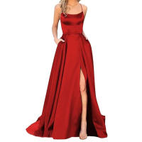 Vestidos de graduación para mujer, vestidos largos elegantes con Espalda descubierta, vestidos formales de talla grande - details 8