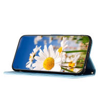 Funda tipo billetera de cuero premium para Motorola Moto G05 G14 G15 Power G24 G34 G54 G84 E15 G 5G Play KickStand Flowers Strap Card Slot Cover - details 4