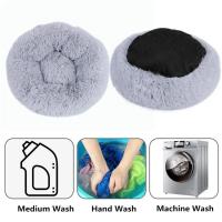 Cama redonda supersuave para mascotas, casa de felpa larga para perros medianos, casa de invierno cálida para dormir, 40-110cm - details 5