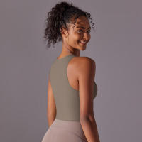 Sujetador de Yoga sin Costuras Alto Impacto Deportivo, Top de Cultivo A Prueba de Golpes, Secado Rápido, Ideal para Ciclismo y Gimnasio - details 32