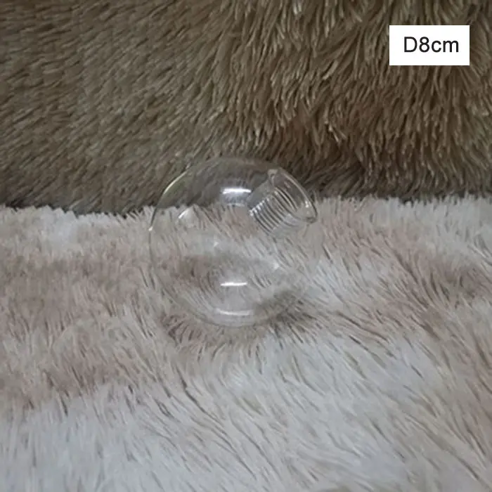 Reemplazo de cubierta de sombra de vidrio G9, copo de nieve transparente escarchado, globo de apertura de 2cm, ajuste de agujero de tornillo de 2cm para pieza de accesorio - 1
