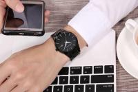 Premium lujo 2018 cuarzo creativo Vogue rojo y negro banda de acero inoxidable hombres de negocios relojes de primeras marcas De Luxo impermeable Dropshipping - details 18