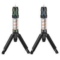 Lámpara repelente de mosquitos 3 en 1, luz de Camping recargable por USB con soporte triangular, lámpara táctica antimosquitos para exteriores - details 5
