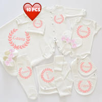 MIYOCAR-Conjunto de ropa de algodón personalizado para recién nacido, conjunto de 10 piezas, suave, regalo único para baby shower - details 0