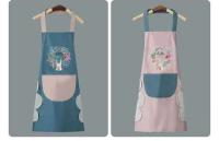 Cocina doméstica, limpieza a mano, a prueba de aceite, impermeable, para hombres y mujeres, cintura para adultos, monos de café a la moda, delantal para limpiar las manos - details 6