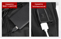 Mochila informal luminosa de gran capacidad, Mochila de tela Oxford, mochila escolar informal, bolsa de viaje al aire libre, moda - details 7