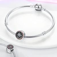 Abalorios de plata 100% auténtica con huellas de pata, joyería fina de cumpleaños para mujer, pulsera de 3mm, regalo con piedra de circón principal - details 13