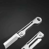 Llavero de Cuchillo Plegable de Acero Inoxidable Ideal para Acampar al Aire Libre - details 4