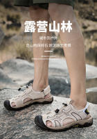 Sandalias de Cuero de Vaca de Primera Calidad Tamaño Grande Ideal para Montañismo, Viajes al Aire Libre, Ocio de Verano para Hombres Estilo de Bolsa de Cabeza - details 3