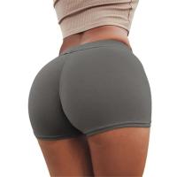 Pantalones cortos deportivos llamativos para mujer, elásticos, transpirables y flexibles, de color liso - details 11