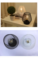 Juego de 2 lámparas de mesa con forma de jaula de metal que funcionan con pilas, luz decorativa inalámbrica con bombilla LED estilo Edison para dormitorio, hogar, bodas, fiestas - details 4