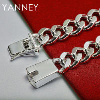 Pulsera de plata para hombres y mujeres, cadena cubana fina de 8 pulgadas, regalo de joyería - details 4