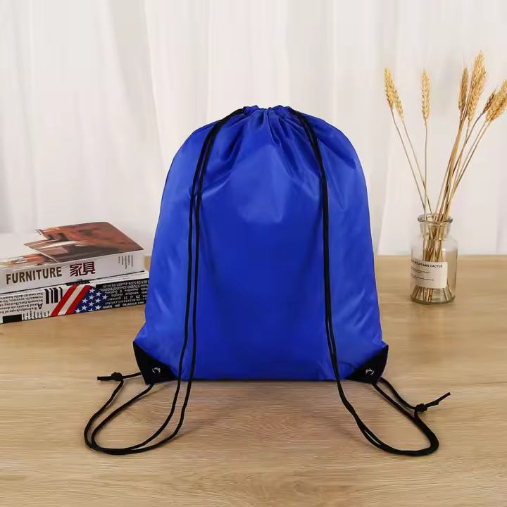 Mochila de nailon resistente con cordón para actividades al aire libre, ideal para regalos, fiestas, viajes, yoga, gimnasio, campamentos y senderismo - 1