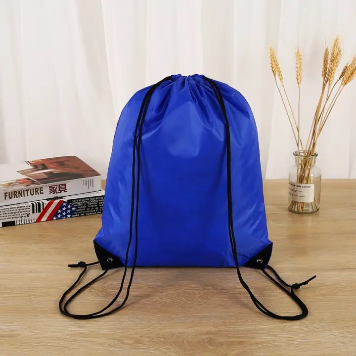 Mochila de nailon resistente con cordón para actividades al aire libre, ideal para regalos, fiestas, viajes, yoga, gimnasio, campamentos y senderismo - 1