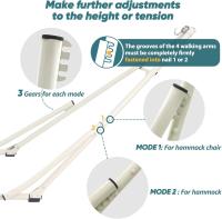 Hamaca y Silla de Algodón Anyoo Portátil Soporte Plegable para Uso Interior y Exterior - details 10