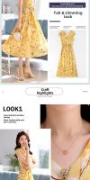 Elegante Vestido de Verano para Mujer 2023 Cintura Ajustada, Manga Corta, Moda de Verano - details 2