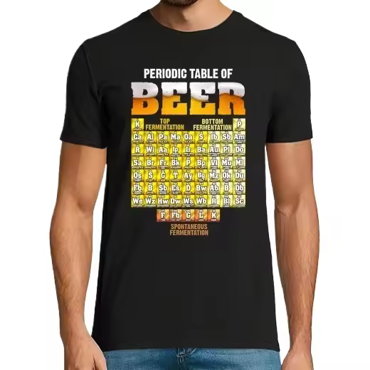 Cerveza Símbolos Tabla Periodica Símbolos Quimica Tipos De Cervezas Alcohol En Inglés Camisetas CERVEZA,Pack Regalo Camiseta Personalizada - 1
